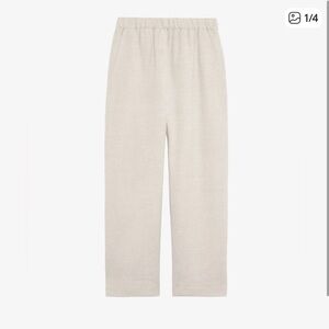 Oysho Beige Linen Pants